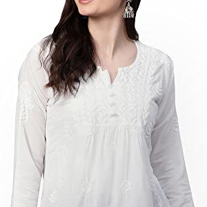 Ada Hand Embroidered Lucknow Chikan