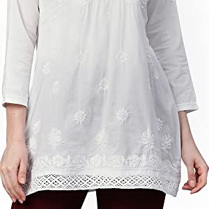 Ada Hand Embroidered Lucknow Chikan